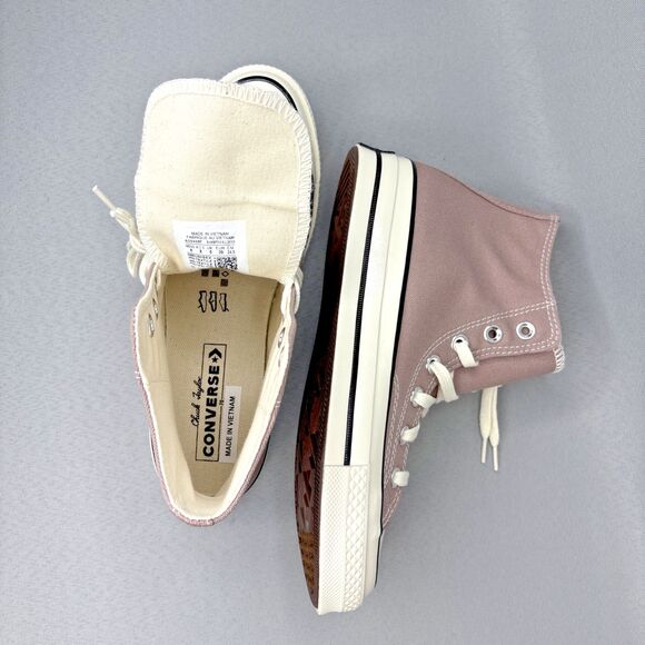 New Converse Chuck Taylor 70 High Top Sz 8 "Bite The Dust Egret Black" #A09468F - Picture 14 of 16